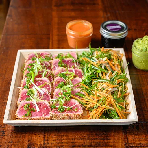 Seared Sesame Crusted Ahi Tuna Platter