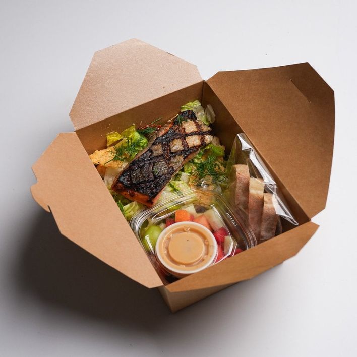 Grilled Salmon Boxed Lunch